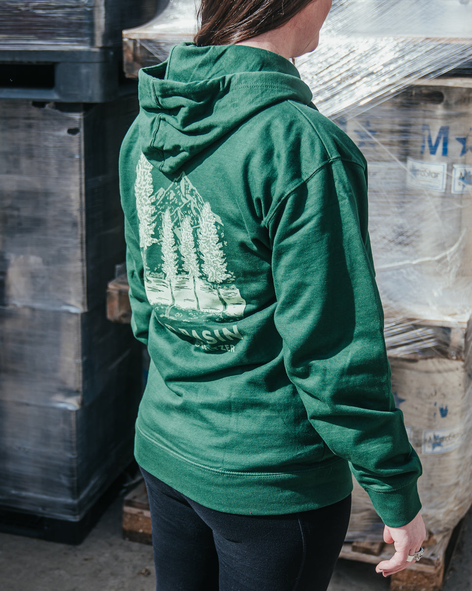 Forest green pullover online hoodie