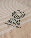 Wild Basin Beige Striped Throw Blanket